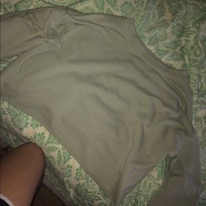 Green crop top